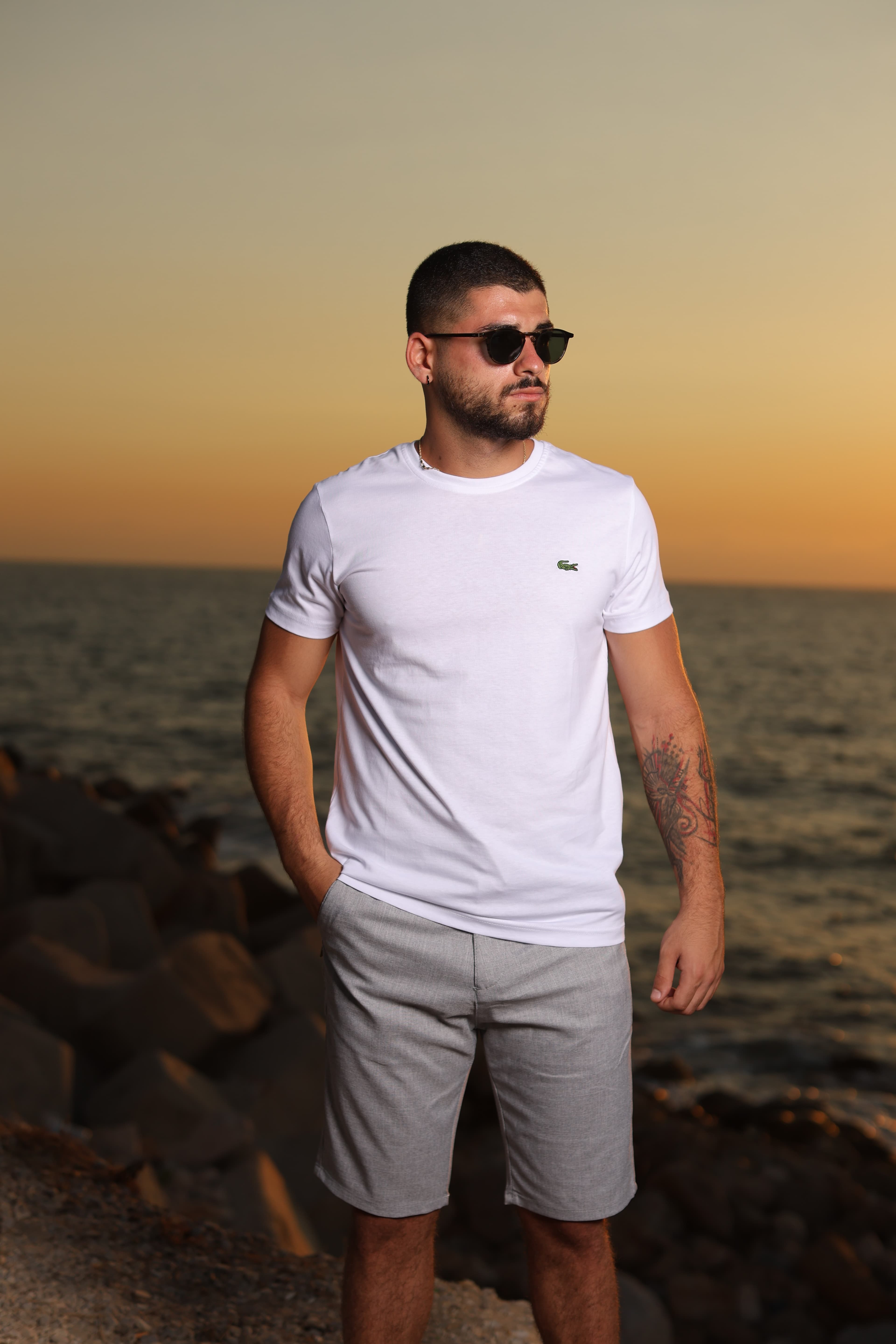 Light Grey Shorts - Minimal and easy to style, these light grey shorts offer a clean modern look with a comfortable everyday fit. Made for casual wear, they pair perfectly with tees, polos, and summer outfits.