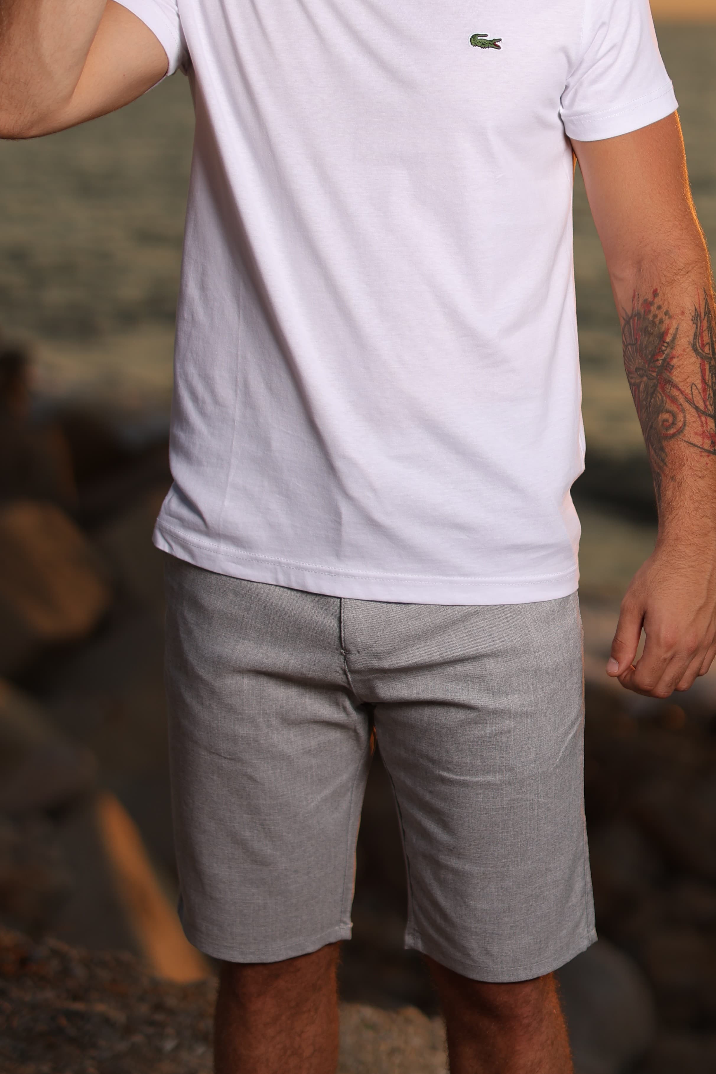 Light Grey Shorts - Minimal and easy to style, these light grey shorts offer a clean modern look with a comfortable everyday fit. Made for casual wear, they pair perfectly with tees, polos, and summer outfits.